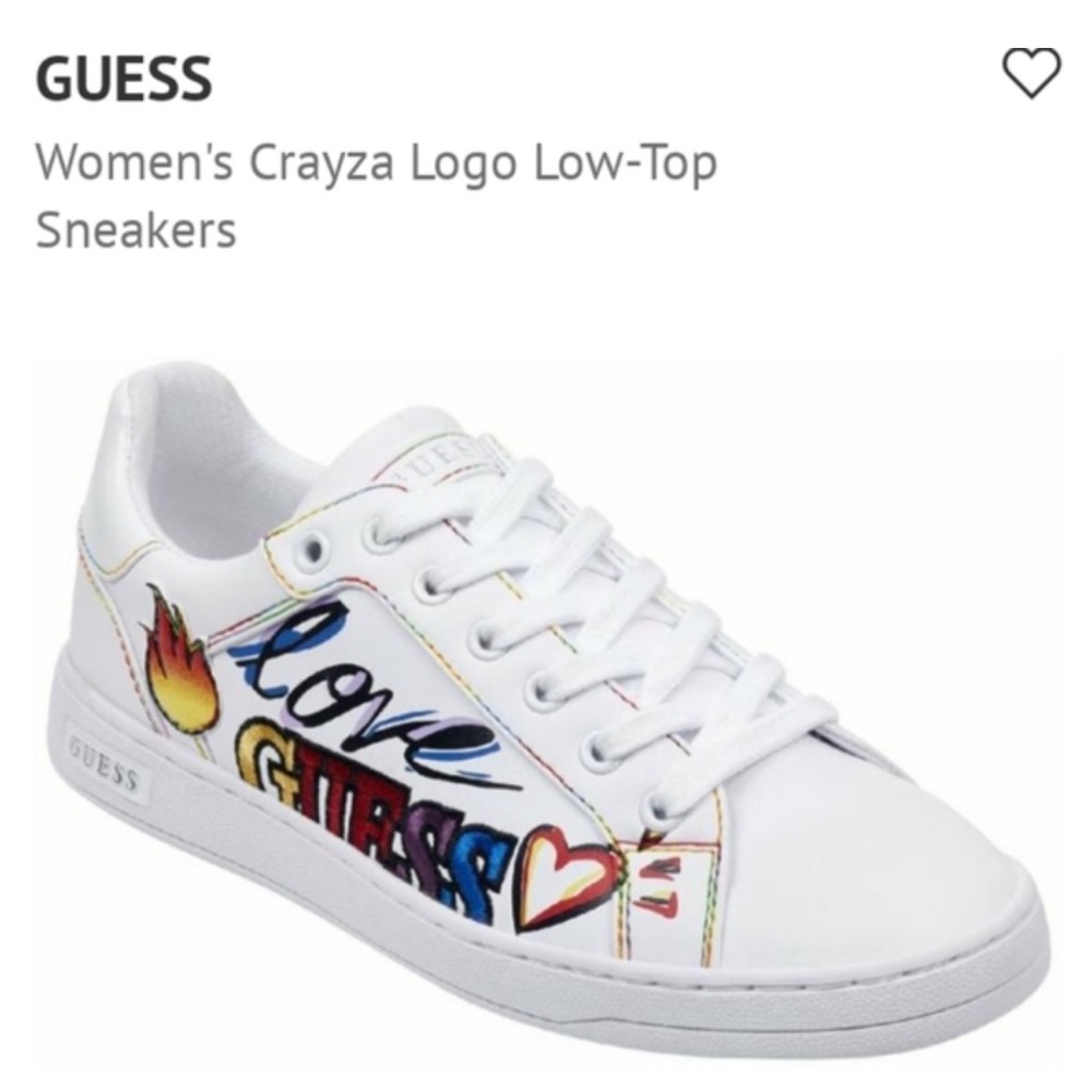 GUESS Women's Colorful Graphic Low-Top Sneakers